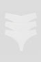 White 3-Pack Feel Free Thong - for dame - Famme - Thong