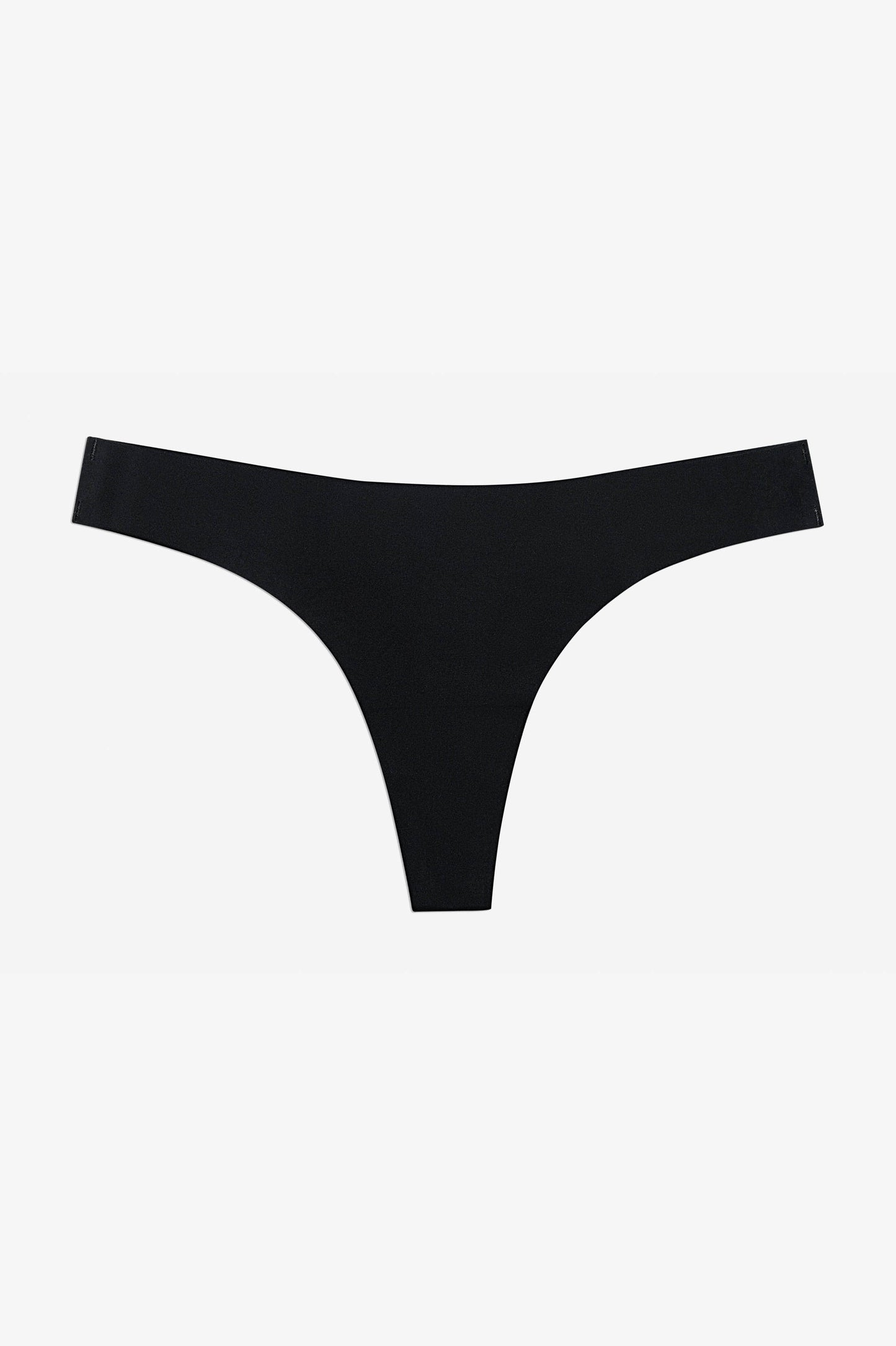 Black Like Nothing Thong - for dame - Famme - Thong