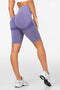 Purple Peachy Scrunchie Shorts - for dame - Famme - Shorts