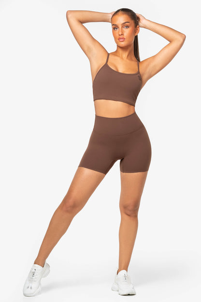 Brown Softy Shorts - for dame - Famme - Shorts